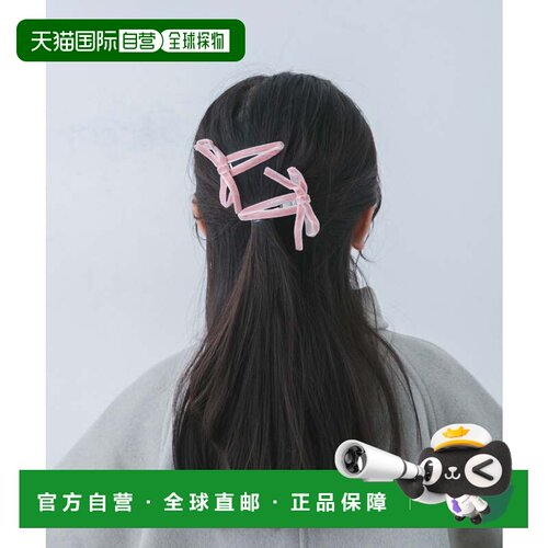 日本直邮URBAN RESEARCH MILK x SODA 天鹅绒丝带发夹 儿童款 浅