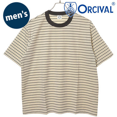 日本直邮ORCIVAL 男士圆领短袖套头衫 [OR-C0517-CCF SS26] 圆领
