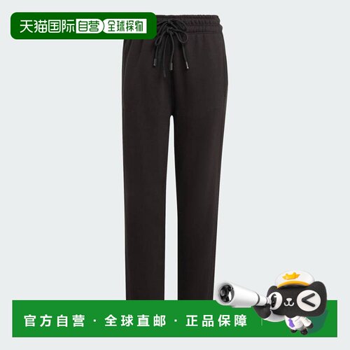 日本直邮Adidas/阿迪达斯Logo印花系带束脚针织运动裤日版女款 IB