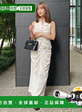 日本直邮SNIDEL 褶皱紧身裙 长裙[SN1728EW045007]