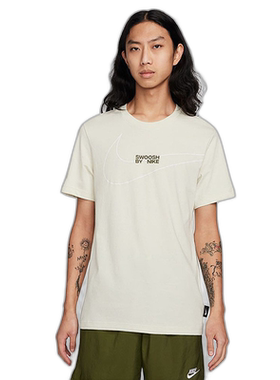 日本直邮耐克短袖T恤男式 NIKE NSW TEE LBR 大徽标 Swoosh 圆领