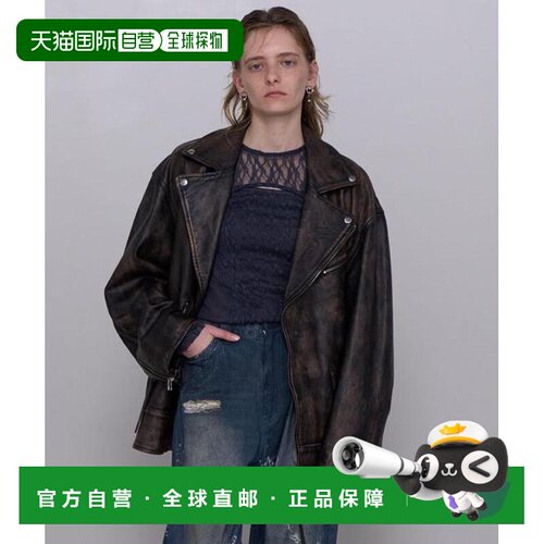 MAISON SPECIAL 皮革骑士夹克新款皮衣 【付后1h可退】