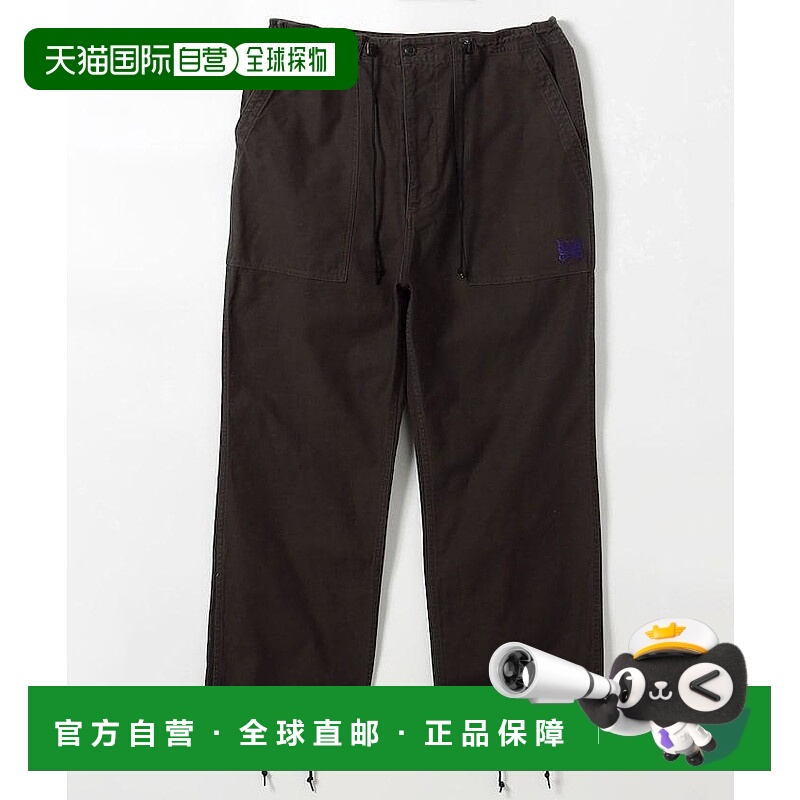 1h可退 日本直邮Needles 男装 全棉宽松休闲裤 反光缎面设计 1043