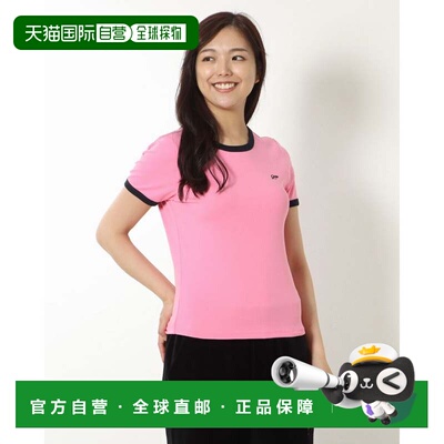 日本直邮Point Color Tee 女士T恤 粉色半袖