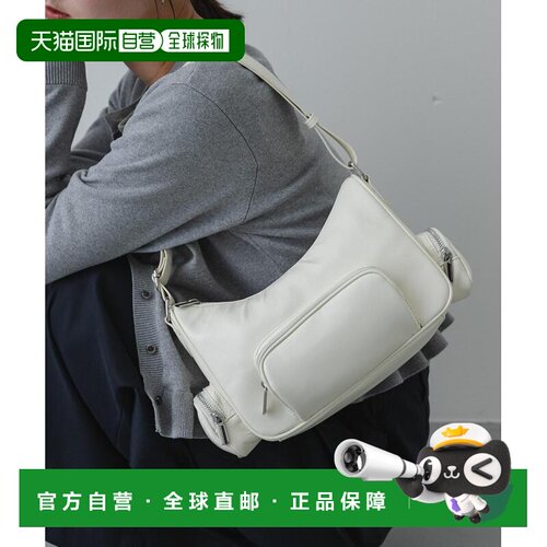 日本直邮SENSE OF PLACE 女装 仿皮多口袋斜挎肩【付后1h可退】