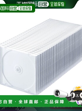 【日本直邮】Sanwa山业 碟片盒 30片收纳 白色 FCD-PN30WN