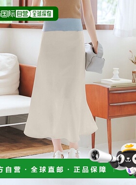 日本直邮KOBE LETTUCE 缎面阔摆长裙 [M4091] KO5653EW27236 裙子