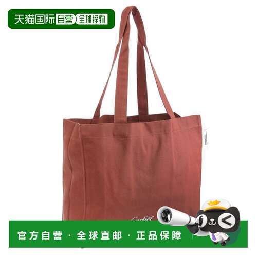 日本直邮卡地亚男女手提包棉质深红色CTCOTTONTOTE-RUST可容纳 A4