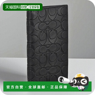 日本直邮Coach 男士长款钱包 皮革 CW356 黑色钱包 奢华时尚礼品