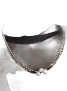 1h可退 日本直邮官方授权 ear PAPILLONNER 3连珍珠项链吊坠