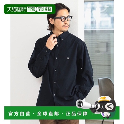 1h可退 日本直邮B:MING by BEAMS 男士绒面刺绣单点纽扣衬衫 9211