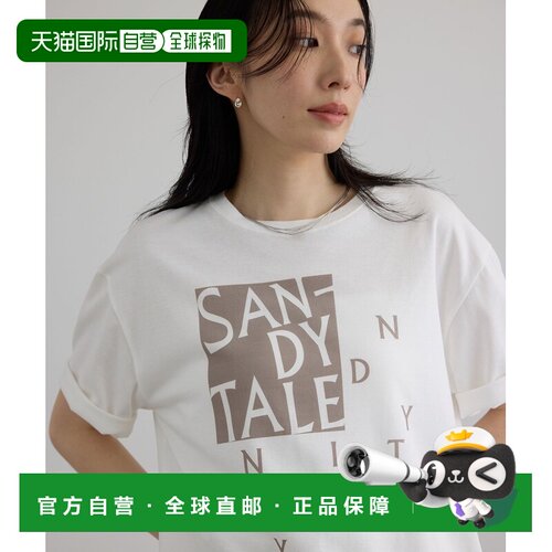 日本直邮SALON adam et rope' 女士 A sandy tale主题图形T恤 202