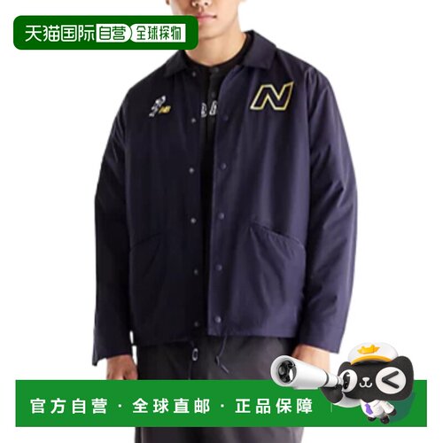 日本直邮New Balance Signature Coach单排扣长袖落肩夹克 男款