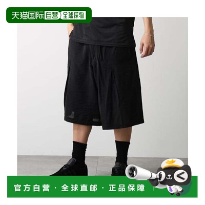 日本直邮CRINKLE PLEATED SHORTS KS7639 黑色 短裤
