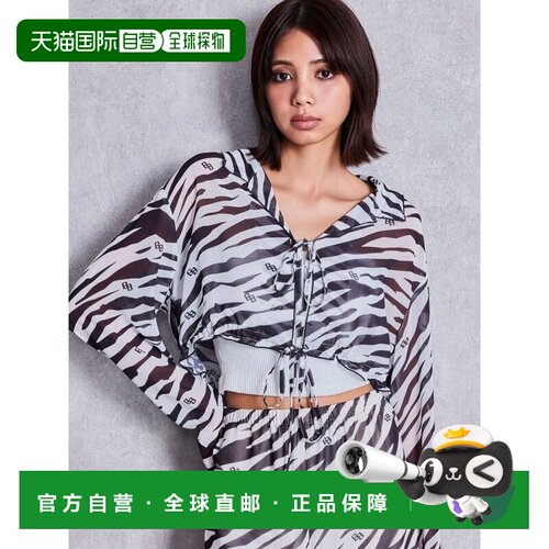 日本直邮GYDA 女装 GG斑马纹透视短款衬衫 0726404159