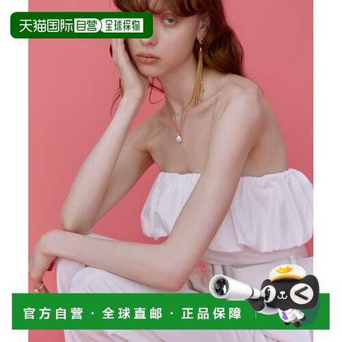1h可退 日本直邮eimy istoire 女士气球褶边无袖连体裤 112433062