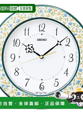 【日本直邮】SEIKO精工 花朵纹电子挂钟 286x49mm KX266Y