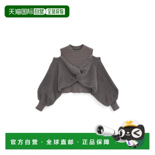 日本直邮日潮 GRL 女款 羽毛拼接针织上衣 tu1287 日系清楚系穿搭