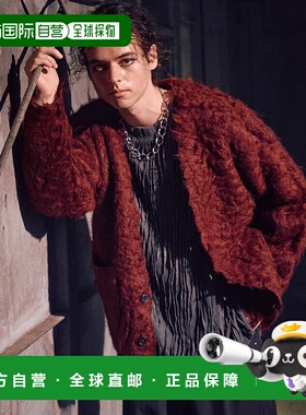 1h可退 日本直邮Casper John 男装 宽松厚实针织开衫 半拉链设计