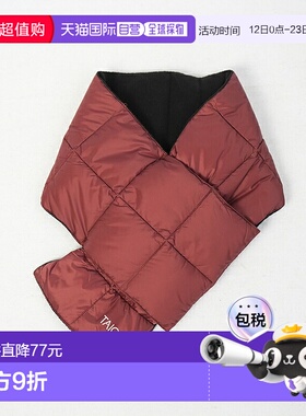 日本直邮TAION 羽绒围巾男女通用短款加厚95% 羽绒尼龙绗缝抓绒内