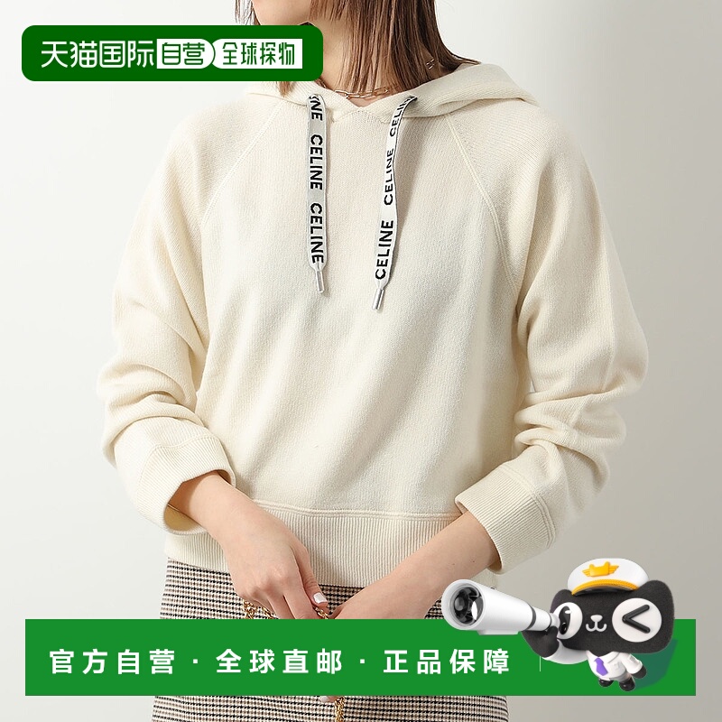 日本直邮CELINE 派克大衣 2A20Z402P.01OW 女士针织套头连帽衫毛