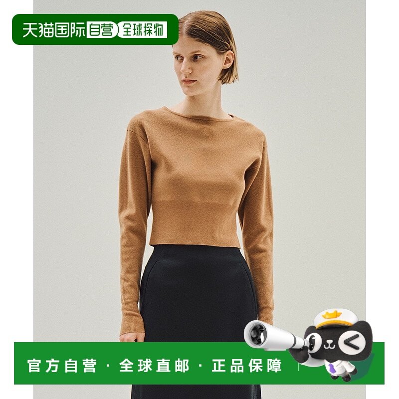 1h可退 日本直邮COLUMN 女装 羊毛质感 修身半高领针织衫 宽松袖