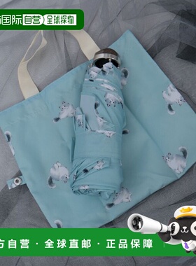 1h可退 日本直邮axes femme 女士猫咪图案晴雨两用折叠伞 BC635X1