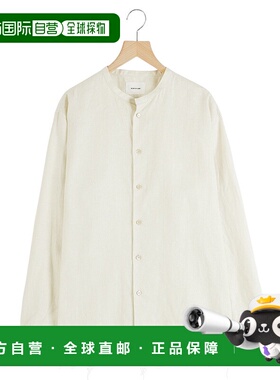 1h可退 日本直邮PORT BY ARK 男士立领春夏麻料休闲T恤 PO17SH001