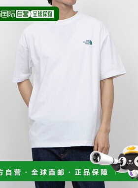 日本直邮 adidas 男士ES 66 Logo宽版短袖T恤 NT32597 白色速干