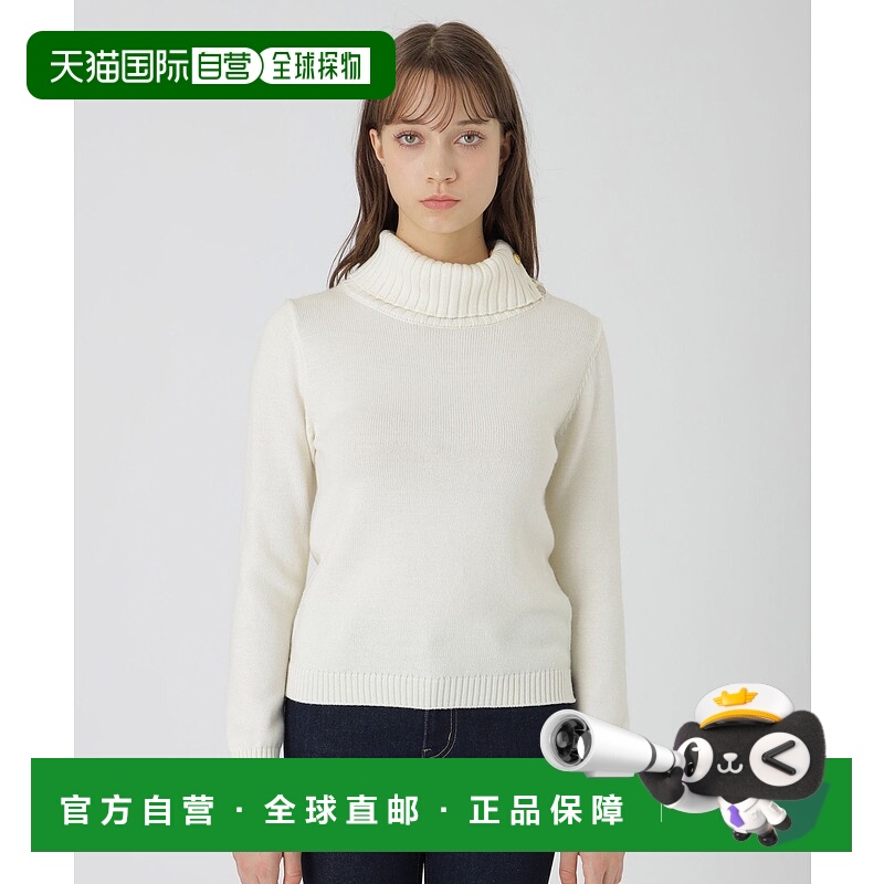 1h可退 日本直邮BLUE LABEL CRESTBRIDGE 女装 全棉 半高领开襟针