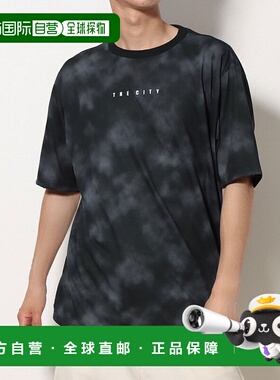 日本直邮 THE CITY 男士半袖T恤 大码印花短袖T恤 AMT35167速干