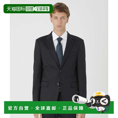 日本直邮Burberry 黑标Crestbridge BE FLEX西装影子格纹夹克 海