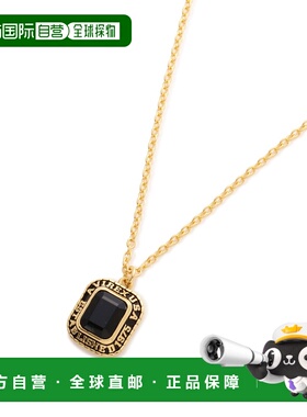 1h可退 日本直邮AVIREX 男女同款 黑玛瑙黄铜学院风项链 USN系列