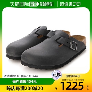 自营｜Birkenstock女士休闲鞋 黑色圆头舒适简约平底凉鞋