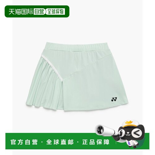 日本直邮YONEX尤尼克斯新款聚酯防紫外线吸湿速干羽网女短裙26192