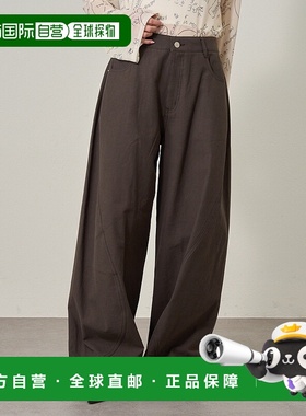 1h可退 日本直邮mline 女装 宽松多袋工装裤 罗纹卷边设计 MLZ105