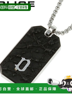 日本直邮 POLICE 项链 WIRE 男士 银黑色 GN0033802 人气推荐 时