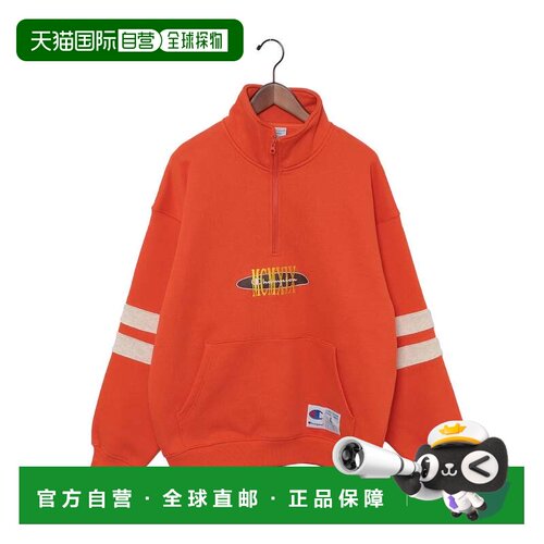 日本直邮Champion C3C013 半拉链卫衣 橙色