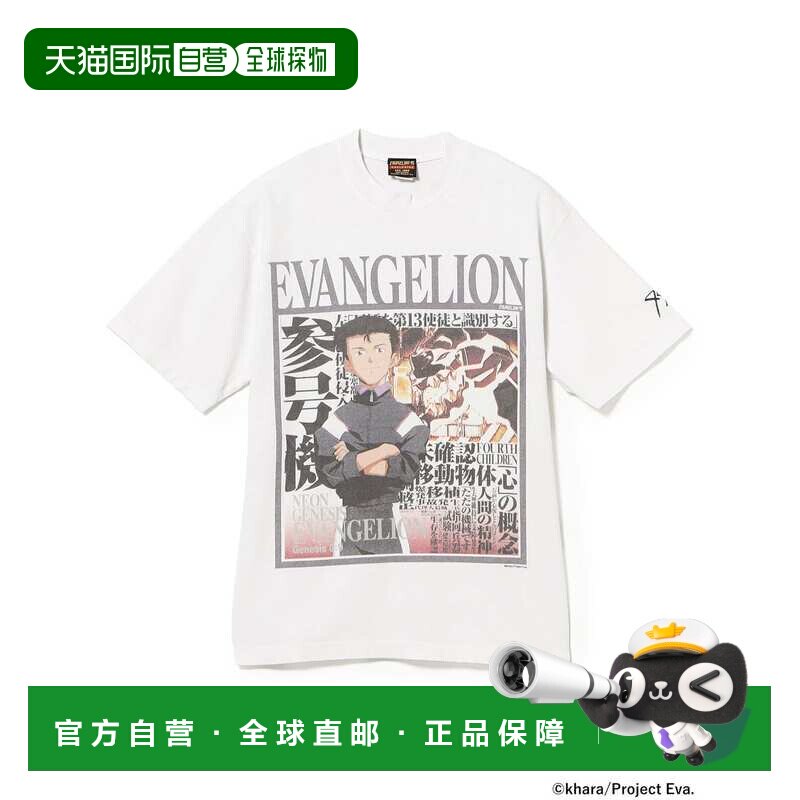日本直邮EVANGELION:95 男装 纯棉复古印花T恤EVA0094 2304032312图片