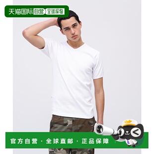 日本直邮AVIREX DAILY RIB S/S V-NECK T-SHIRT 短袖T恤 [AV1129E