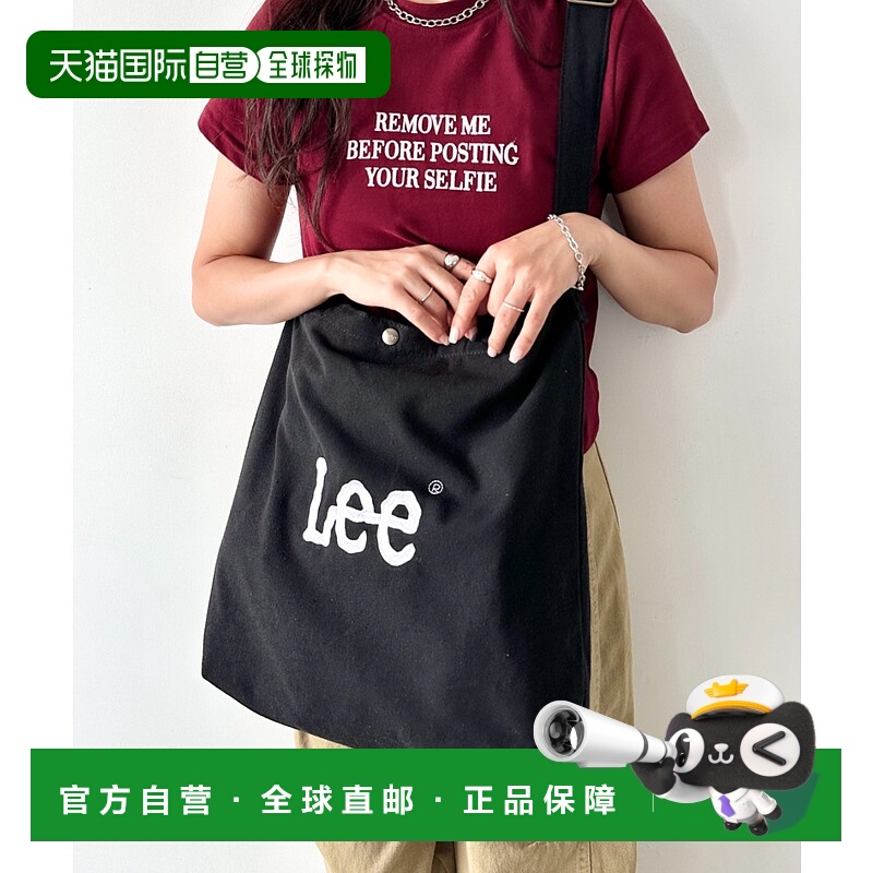 1h可退 日本直邮Lee 女装 BIG 2WAY 托特包 刺绣logo 棉质帆布 大