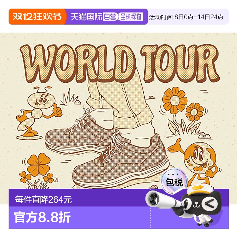 日本直邮Rockport 男士 WORLD TOUR CLASSIC 运动鞋休闲徒步旅行