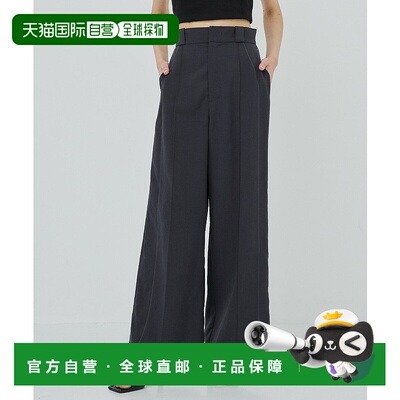 1h可退 日本直邮PUBLIC TOKYO 女士直筒麻感长裤 164340008阔腿裤