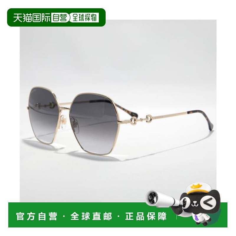 日本直邮墨镜 GG1335S 多边形金属框 金灰配色古驰眼镜太阳镜