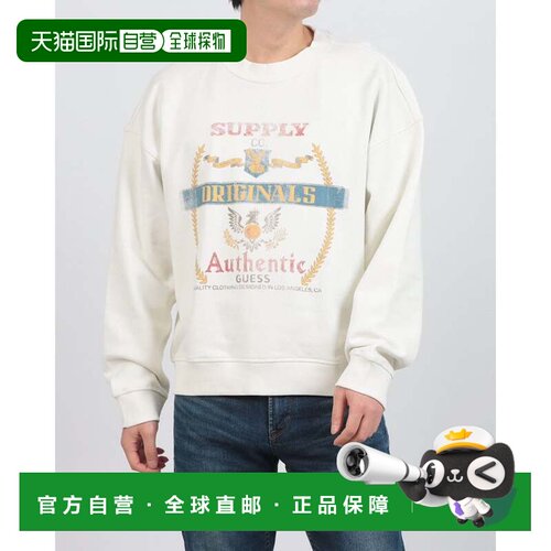 日本直邮GUESS Originals 宽松图案圆领卫衣 G053