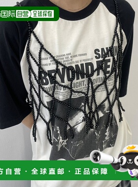 1h可退 日本直邮WEGO 女士 黑色珠饰背心 MO25SS07SG0200