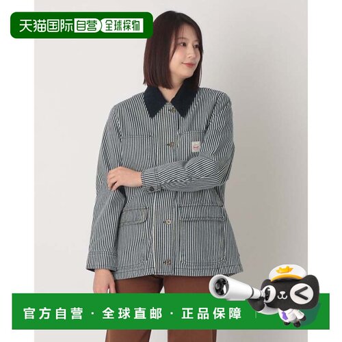 日本直邮levi’s Bree Barn 条纹夹克 深靛蓝 哑光