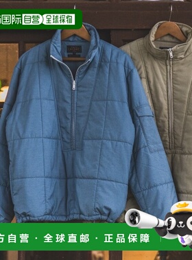 1h可退 日本直邮BEAMS PLUS 男装 宽松版型 半拉链绗缝夹克 右袖