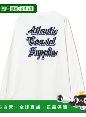 日本直邮Atlantic Coastal Supplies 男士 长袖圆领T恤 纯棉复古