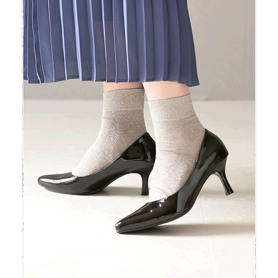 【日本直邮】Menuemenue蓬松舒适高跟鞋（2028browniebl女鞋高帮